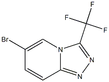 6-溴-3-三氟甲基[1,2,4]三唑[4,3-A]吡啶结构式