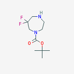 Structure of tert-butyl 6,6-difluoro-1,4-diazepane-1-carboxylate
