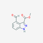 4-FORMYL-INDAZOLE-3-CARBOXYLIC ACID METHYL ESTER结构式