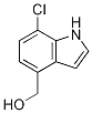 Structure of 1H-Indole-4-Methanol, 7-chloro-