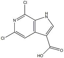 Structure of 5,7-Dichloro-6-azaindole-3-carboxylic acid