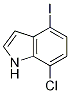 7-Chloro-4-iodo-1H-indole结构式