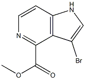 3-BroMo-5-azaindole-4-carboxylic acid Methyl ester结构式