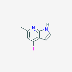 4-Iodo-6-methyl-1H-pyrrolo[2,3-b]pyridine结构式