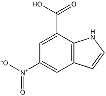 5-Nitro-7-indole carboxylic acid结构式