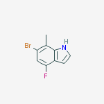 Structure of 6-bromo-4-fluoro-7-methyl-1h-indole