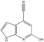 4-Cyano-6-hydroxy 7-azaindole结构式