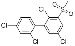 Structure of 3-Methylsulfonyl-2,2,4,5-tetrachlorobiphenyl