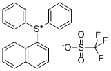 1-萘基二苯基锍三氟甲磺酸盐结构式