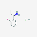 Structure of (R)-1-(2-FLUOROPHENYL)PROPAN-1-AMINE-HCL