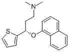 Structure of S-(+)-N,N-DIMETHYL-3-(1-NAPHTHLENYLOXY)-3-(2-THIENYL)-PROPANAMINE
