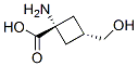 Structure of Cyclobutanecarboxylicacid, 1-amino-3-(hydroxymethyl)-, trans-