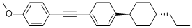 Structure of Benzol, 1-[(4-methoxyphynyl)ethinyl]-, 4-4-propylcyclohexyl)-, trans-