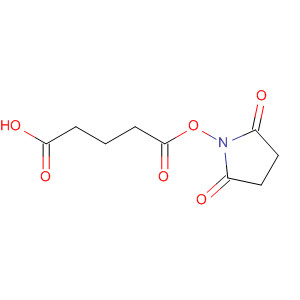 Structure of Pentanoic acid, 5-[(2,5-dioxo-1-pyrrolidinyl)oxy]-5-oxo-