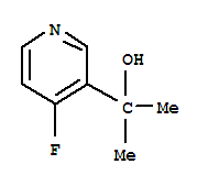 Structure of 3-PYRIDINEMETHANOL,4-FLUORO-A,A-DIMETHYL-