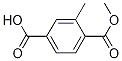 Structure of 1,4-Benzenedicarboxylic acid, 2-methyl-, 1-methyl ester