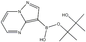 Structure of 3-(4,4,5,5-tetramethyl-1,3,2-dioxaborolan-2-yl)pyrazolo[1,5-a]pyrimidine