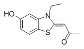 Structure of (1Z)-1-(3-Ethyl-5-hydroxy-1,3-benzothiazol-2(3H)-ylidene)acetone