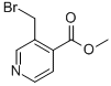 Structure of 3-(BROMOMETHYL)-PYRIDINE-4-CARBOXYLIC ACID METHYL ESTER
