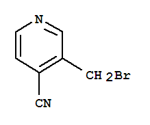 4-Pyridinecarbonitrile,3-(bromomethyl)-结构式