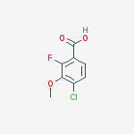 Structure of 4-chloro-2-fluoro-3-methoxybenzoic Acid