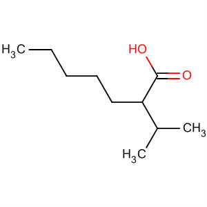 Structure of Heptanoic acid, 2-(1-methylethyl)-