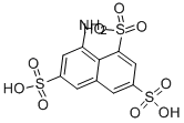 8-氨基萘-1,3,6-三磺酸 的化学结构式