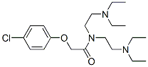 2-(p-Chlorophenoxy)-N,N-bis[2-(diethylamino)ethyl]acetamide结构式