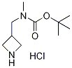 Structure of 3-[(Methylamino)methyl]azetidine, 3-BOC protected hydrochloride