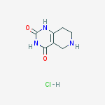 Structure of 5,6,7,8-Tetrahydropyrido[4,3-d]pyrimidine-2,4(1H,3H)-dione hydrochloride