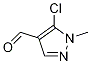 Structure of 1H-Pyrazole-4-carboxaldehyde, 5-chloro-1-methyl-