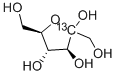 Structure of D-FRUCTOSE (2-13C)