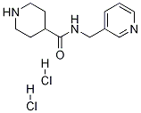 Structure of N-(Pyridin-3-ylmethyl)piperidine-4-carboxamide di, HCl