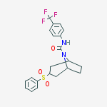 Structure of (3-endo)-3-(Phenylsulfonyl)-N-[4-(trifluoromethyl)phenyl]-8-azabicyclo[3.2.1]octane-8-carboxamide