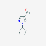 Structure of 1-cyclopentylpyrazole-4-carbaldehyde