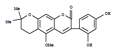 Structure of ISOGLYCYCOUMARIN