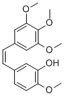 (Z)-3,4,5,4,-四甲氧基-3-羟基二苯乙烯结构式