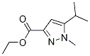 Structure of 1H-pyrazole-3-carboxylic acid, 1-Methyl-5-(1-Methylethyl)-, ethyl ester