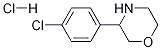 Structure of 3-(4-CHLOROPHENYL)MORPHOLINE HCL