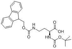 Structure of BOC-L-2,4-DIAMINOBUTYRIC ACID(FMOC)