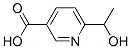 Structure of 3-PYRIDINECARBOXYLIC ACID 6-(1-HYDROXYETHYL)-