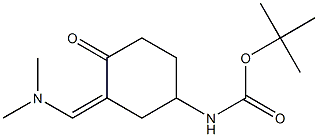 Structure of (3-DiMethylaMinoMethylene-4-oxo-cyclohexyl)-carbaMic acid tert-butyl ester