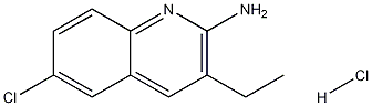 Structure of 2-Amino-6-chloro-3-ethylquinoline hydrochloride