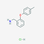 [2-(4-methylphenoxy)phenyl]methanamine;hydrochloride结构式