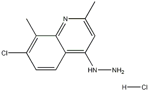 Structure of 7-Chloro-2,8-dimethyl-4-hydrazinoquinoline hydrochloride