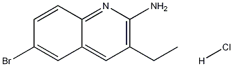 Structure of 2-Amino-6-bromo-3-ethylquinoline hydrochloride