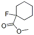 Structure of Cyclohexanecarboxylicacid, 1-fluoro-, methyl ester