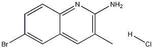 Structure of 2-Amino-6-bromo-3-methylquinoline hydrochloride