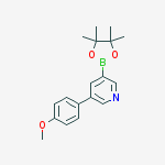 Structure of 3-(4-Methoxyphenyl)-5-(4,4,5,5-tetramethyl-[1,3,2]dioxaborolan-2-yl)pyridine