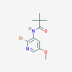 Structure of N-(2-bromo-5-methoxypyridin-3-yl)-2,2-dimethylpropanamide